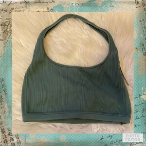 PINK Victoria’s Secret Seamless Halter Scoop Bra - NWT - Size XL - Fresh Forest